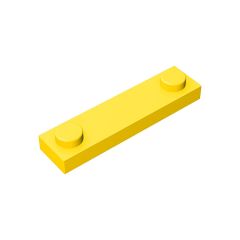 Plate Special 1 x 4 with 2 Studs #92593 Yellow