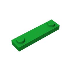 Plate Special 1 x 4 with 2 Studs #92593 Green