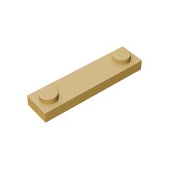 Plate Special 1 x 4 with 2 Studs #92593 Tan 10 pieces