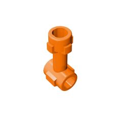 Bar 1L With Top Stud And 2 Side Studs (Connector Perpendicular) #92690 Orange