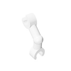 Arm Skeleton Bent with Clips at 90 - Vertical Grip #93061 White