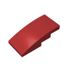 Slope Curved 4 x 2 No Studs #93606 Dark Red