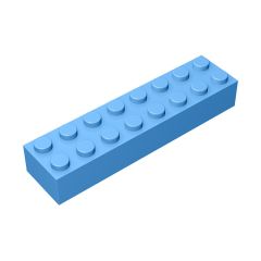 Brick 2 x 8 #93888 Medium Blue