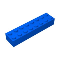 Brick 2 x 8 #93888 Blue