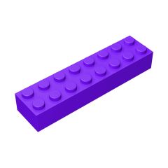 Brick 2 x 8 #93888 Dark Purple