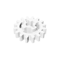 Technic Gear 16 Tooth Reinforced New Style #94925 White