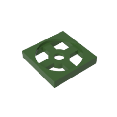 Turntable 2 x 2 Plate, Base #3680  Army Green Gobricks  1KG