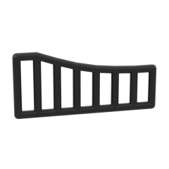 Bar 1 x 8 x 3 - 1 x 8 x 4 Grille Curved #95229