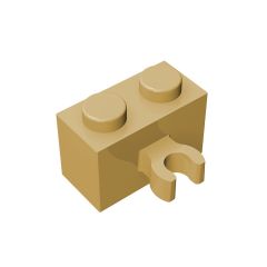 30237b Brick Special 1 x 2 with Vertical Clip #95820 Tan