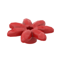 Plant, Outdoor Accessory Kit, Flower with 7 Thin Petals and Pin #95832 Red