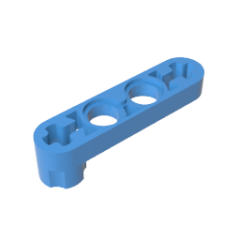 Technic Beam 1 x 4 Thin with Stud Connector #32006 Gobricks Medium Blue