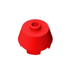 Brick Round 2 x 2 Truncated Cone #98100 Red