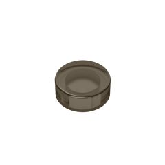 Tile Round 1 x 1 #98138 Trans-Black