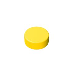 Tile Round 1 x 1 #98138 Yellow