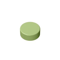 Tile Round 1 x 1 #98138 Olive Green