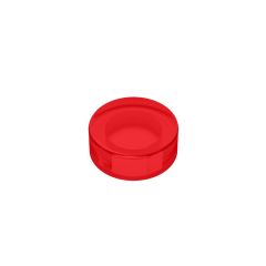 Tile Round 1 x 1 #98138 Trans-Red