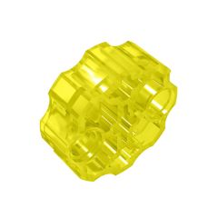 Large Figure Weapon, Barrel with 2 Pin Holes and 3 Axle Holes #98585  Trans-Yellow Gobricks  1KG
