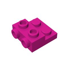 Plate Special 2 x 2 x 0.667 with Two Studs On Side and Two Raised #99206 Magenta