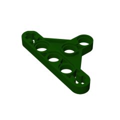 Technic Beam Triangle Thin - Type II #99773  Dark Green Gobricks  1KG