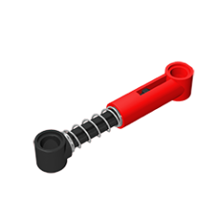 Technic Shock Absorber 6.5L with Hard Spring - Complete Assembly #76537 Red 10 pieces