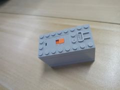 Battery Box, Power Functions, with Dark Bluish Gray Bottom - Non-Rechargeable #64228 Light Bluish Gray