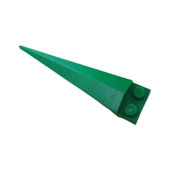 Plate Special 1 x 2 with Angular Extension and Flexible Tip #61406 Green