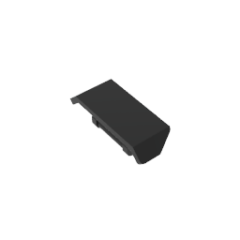 Spoiler 2 x 4 with Handle #98834 Gobricks Black