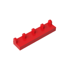 Hinge Tile 1 x 4 #4625 Red Gobricks