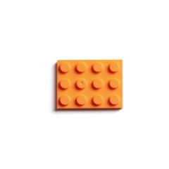 Plate 3 x 4 Orange