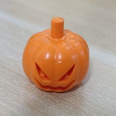 Minifig Head Cover, Pumpkin Jack O' Lantern #20693 Orange