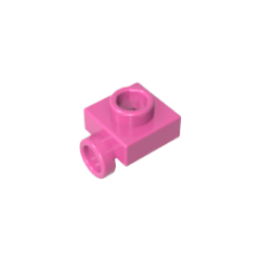 1 x 1 Board Single Side with Lower Bump Plate  Dark Pink Gobricks