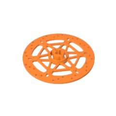 Technical Steering Brake Disk 6 x 6 Orange Gobricks