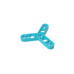 Technical Beam, Modified Rotor Thin 3 Blade Medium Azure Gobricks