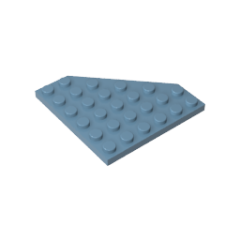Wedge Plate 6 x 6 Cut Corner #6106 Sand Blue