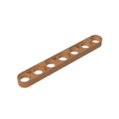 Technical Beam Thin 1 x 7 Medium Dark Flesh Gobricks