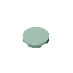 Tile Round 2 x 2 with Bottom Stud Holder #14769 Sand Green
