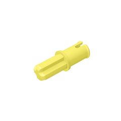 Technic Axle 1L With Pin Without Friction Ridges Lengthwise #3749 Bright Light Yellow