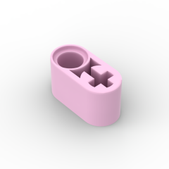 Technic Beam 1 x 2 Thick with Pin Hole and Axle Hole #60483  Bright Pink Gobricks  1KG