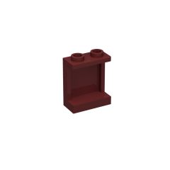 Panel 1 x 2 x 2 With Side Supports - Hollow Studs #87552 Dark Red