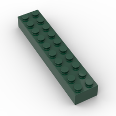 Brick 2 x 10 #3006 Dark Green