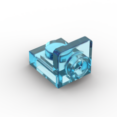 Bracket 1 x 1 - 1 x 1 Inverted #36840 Trans-Light Blue Gobricks