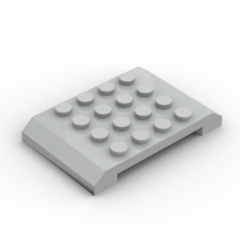 Slope 4 x 6 x 2/3 Double #32739 Light Bluish Gray Gobricks