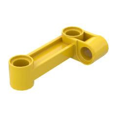 Technic Pin Connector Perpendicular 2 x 4 Bent #11455 Yellow