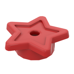 Star with Stud Holder #11609 Red