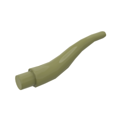 Animal Body Part, Horn (Cattle) / Tentacle / Vine / Branch / Tongue - Long #13564 Olive Green