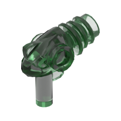 Weapon Gun Ray / Sci Fi - Rounded Heat Diffusers #13608 Trans-Green