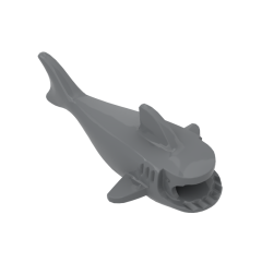 Animal Body Part, Shark Body with Three Gill Slits #14518 Dark Bluish Gray