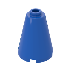 Cone 2 x 2 x 2 with Completely Open Stud #14918 Blue