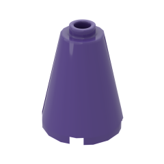 Cone 2 x 2 x 2 with Completely Open Stud #14918 Dark Purple