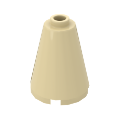 Cone 2 x 2 x 2 with Completely Open Stud #14918 Tan